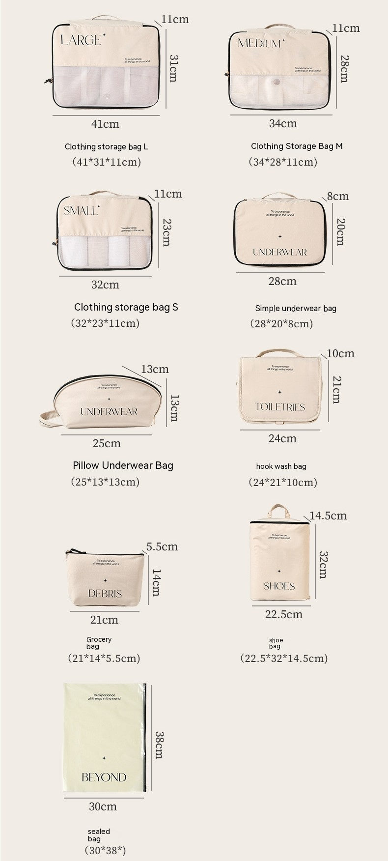 Travel Storage Bag Set – Star Series Pack Smarter. Travel Lighter.