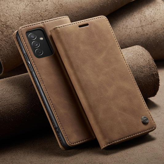 Anti-Falling Mobile Phone Leather Case – Flip Style PU + TPU Cover