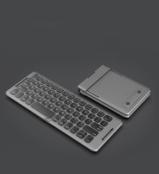 Two-Fold Wireless Bluetooth Keyboard – Portable & Foldable Design
