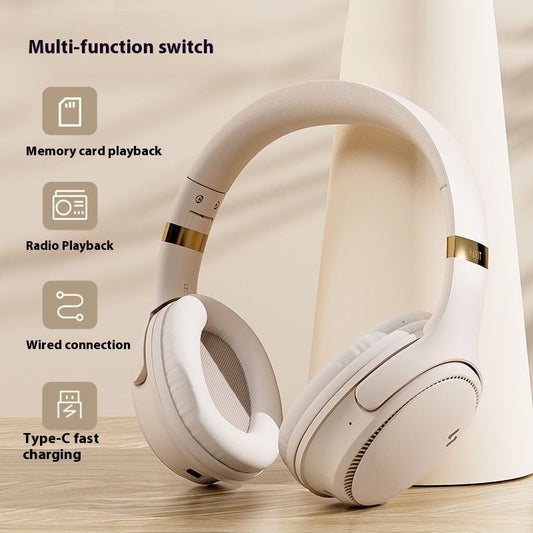 XONIC™ Wireless Bluetooth Gaming Headset – Noise Reduction | 8H Battery | Cream & Black