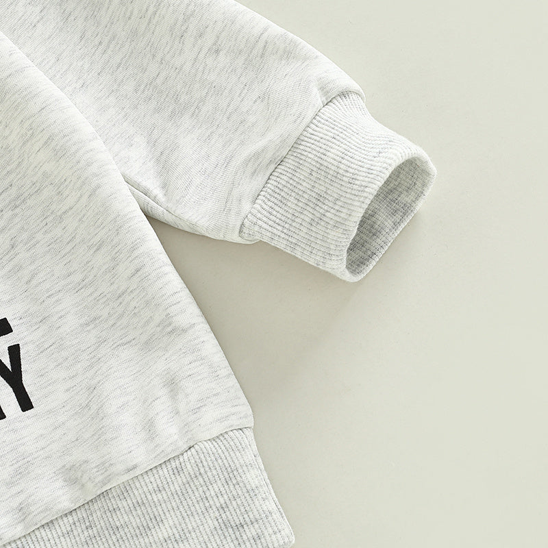 🏈 Kids Rugby Letters Print Pullover Sweatshirt