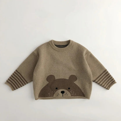 🧶 Cozy Critters Knit Pullover – Warmth with a Whisker of Fun 🐾