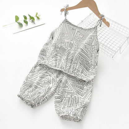 Summer Girls Camisole Two-Piece Set 👧🌞 – Cute & Comfy Cotton Outfit