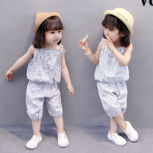 Summer Girls Camisole Two-Piece Set 👧🌞 – Cute & Comfy Cotton Outfit
