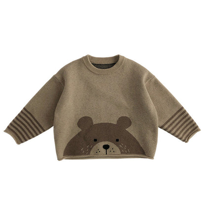🧶 Cozy Critters Knit Pullover – Warmth with a Whisker of Fun 🐾