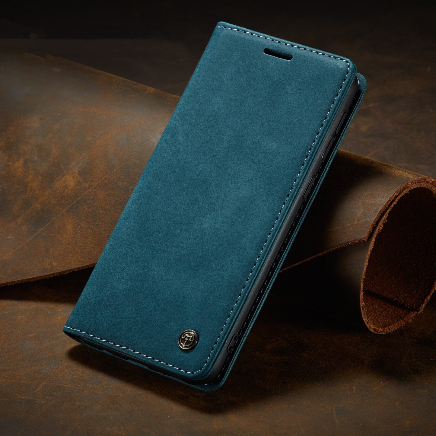 Anti-Falling Mobile Phone Leather Case – Flip Style PU + TPU Cover